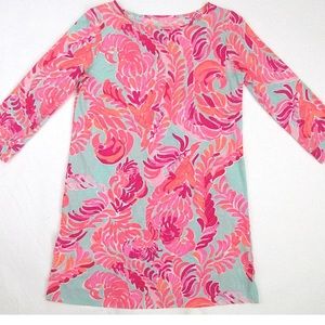 Girls Lilly Pulitzer Mini Marlowe T-Shirt Dress Love Birds Poolside dress